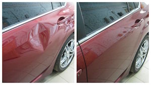 Как удалить вмятину на автомобиле без последующей покраски